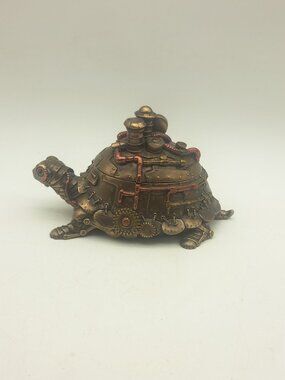 Steampunk Tortoise Trinket Box By Veronese Design